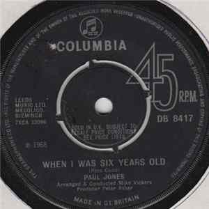 Paul Jones - When I Was Six Years Old Album