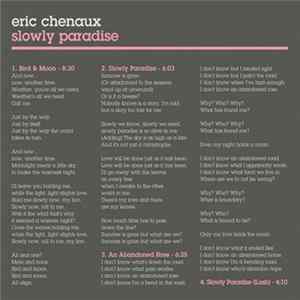 Eric Chenaux - Slowly Paradise Album
