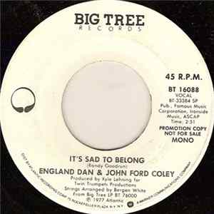 England Dan & John Ford Coley - It's Sad To Belong Album