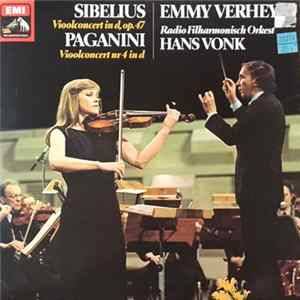 Emmy Verhey, Radio Filharmonisch Orkest, Hans Vonk, Sibelius, Paganini - Violinkonzert / Violinkonzert Nr. 4 Album