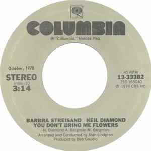 Barbra Streisand & Neil Diamond / Neil Diamond - You Don't Bring Me Flowers / Forever In Blue Jeans Album