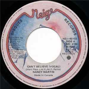 Nancy Martin - Can't Believe Album