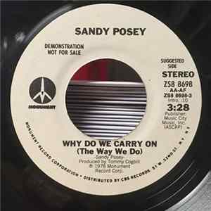 Sandy Posey - Why Do We Carry On Album