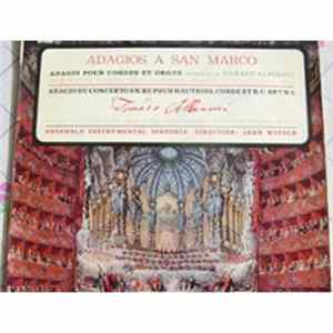 Tomaso Albinoni, Ensemble Instrumental Sinfonia Directed By Jean Witold - Adagios A San Marco Album