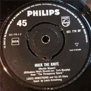 Louis Armstrong And His All-Stars - Mack The Knife / Back O'Town Blues Album