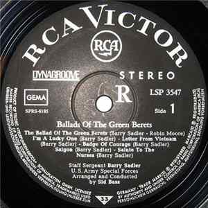 SSgt. Barry Sadler - Ballads Of The Green Berets Album