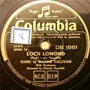 Maxine Sullivan With Orchestra Directed By Claude Thornhill - Loch Lomond / Black Eyes Album