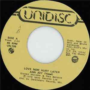 Ann Joy / Igloo Rythm Band - Love Now Hurt Later Album