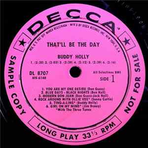 Buddy Holly - That'll Be The Day Album