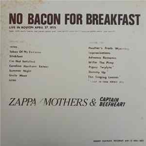 Zappa / Mothers & Captain Beefheart - No Bacon For Breakfast Vol. 1 & 2 Album