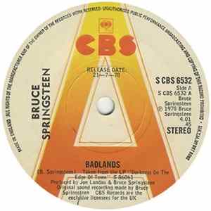 Bruce Springsteen - Badlands / Something In The Night Album
