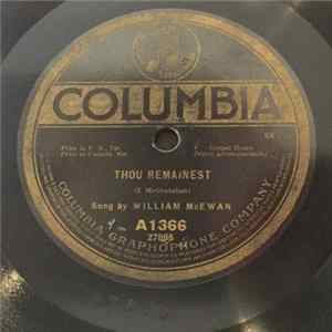 William McEwan - Thou Remainest / My Father Knows Album