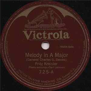 Fritz Kreisler - Melody In A Major / Paradise (Viennese Folk Song) Album
