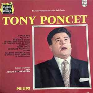 Tony Poncet - Premier Grand Prix Du Bel Canto Paris 1958 Album