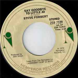 Steve Forbert - Say Goodbye To Little Jo / You're Darn Right Album