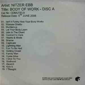 Nitzer Ebb - Body Of Work - Disc A Album