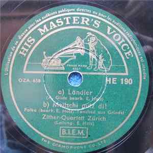 Zither-Quartett Zürich, E. Holz - Ländler / Schweizerjugend Album
