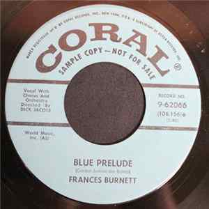 Frances Burnett - Blue Prelude / I'll Be With You Album