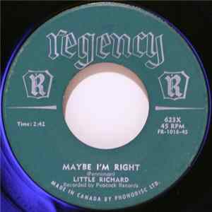 Little Richard - Maybe I'm Right / I Love My Baby Album