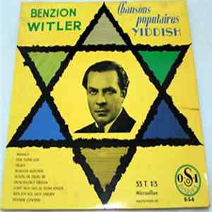 Benzion Witler - Chansons Populaires Yiddish Album