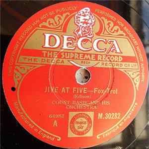 Count Basie And His Orchestra - Jive At Five / Evil Blues Album