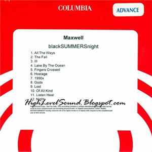 Maxwell - blackSUMMERS'night Album
