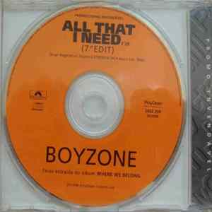 Boyzone - All That I Need Album