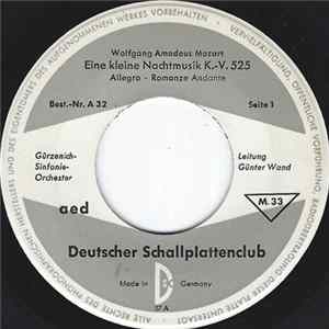 Wolfgang Amadeus Mozart ; Gürzenich-Sinfonie-Orchester, Günter Wand - Eine Kleine Nachtmusik K.-V. 525 Album