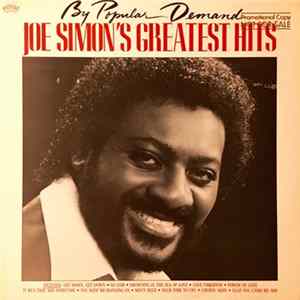 Joe Simon - By Popular Demand...Joe Simon's Greatest Hits Album