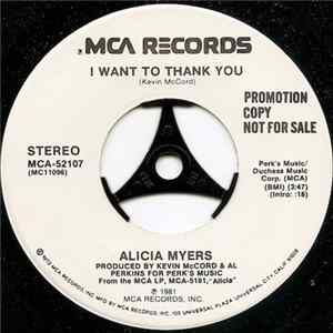 Alicia Myers - I Want To Thank You Album