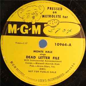 Monte Hale - Dead Letter File / My Last Will And Testament Album