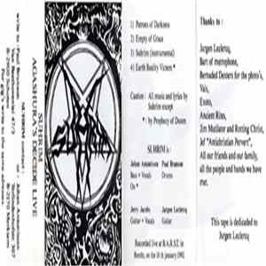 Suhrim - Agashura's Decide Live Album
