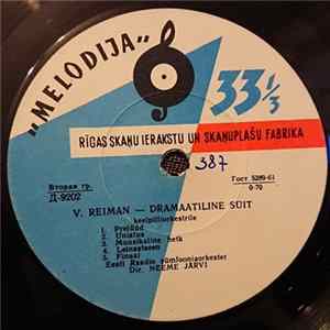 Rudolf Tobias / Heino Eller / Villem Reimann - Noktürn / Sümfooniline Scherzo / Dramaatiline Süit Album