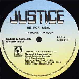 Tyrone Taylor - Be For Real Album