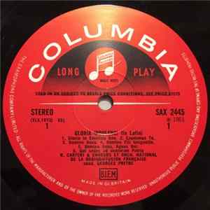 Poulenc / Duruflé - Rosanna Carteri - Georges Prêtre & French National Radio And Television Orchestra - Gloria / Concerto For Organ, Strings And Timpani Album