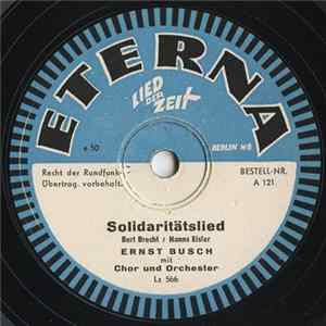 Ernst Busch - Solidaritätslied / Einheitsfrontlied Album