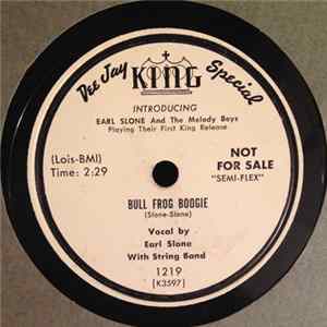 Earl Slone / Donnie Bowshier - Bull Frog Boogie Album
