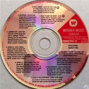Various - Warner Music Canada Promotional CD - Volume 86 Album
