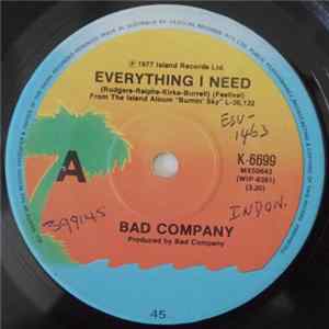 Bad Company - Everything I Need Album
