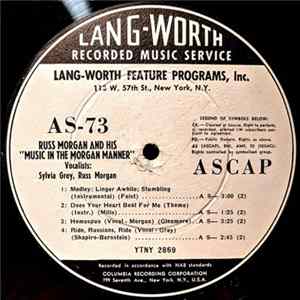 Russ Morgan And His "Music In The Morgan Manner" / Vaughn Monroe And His Orchestra - Russ Morgan And His "Music In The Morgan Manner" / Vaughn Monroe And His Orchestra Album