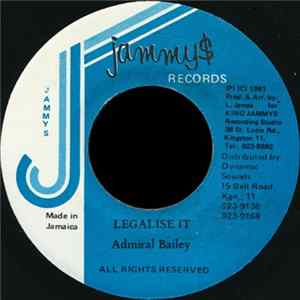 Admiral Bailey - Legalise It Album