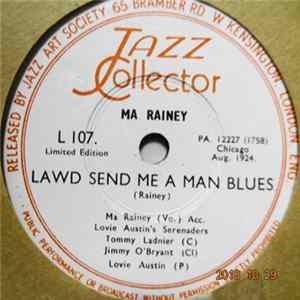 Ma Rainey - Lawd Send Me A Man Blues / South Bound Blues Album