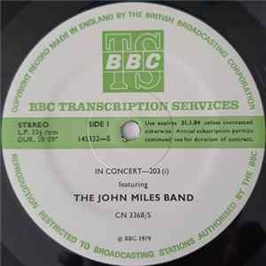 The John Miles Band - In Concert-203 Album