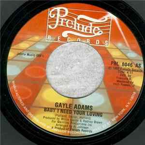 Gayle Adams - Baby I Need Your Loving Album