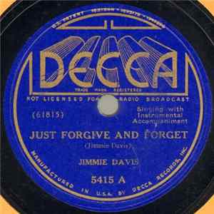 Jimmie Davis - Just Forgive And Forget / Sweetheart Of West Texas Album