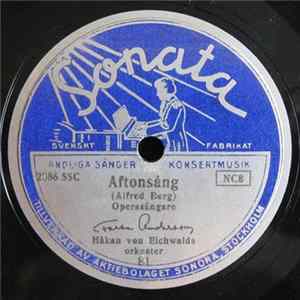 Operasångare Folke Andersson / Håkan Von Eichwalds Orkester - Aftonsång / Lugn Vilar Sjön Album