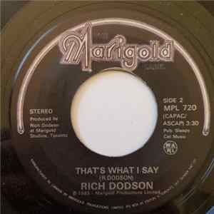Rich Dodson - That's What I Say Album