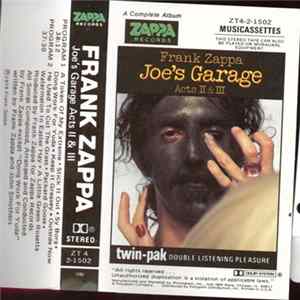 Frank Zappa - Joe's Garage Acts Ⅱ & Ⅲ Album