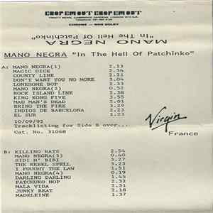Mano Negra - In The Hell Of Patchinko Album