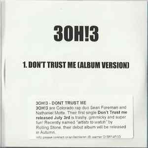 3OH!3 - Don't Trust Me (Album Version) Album